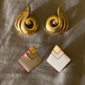 80’s style earrings